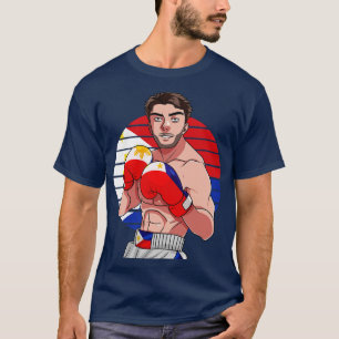 Philippines Boxer Filipino Flag Boxing Lover T-Shirt