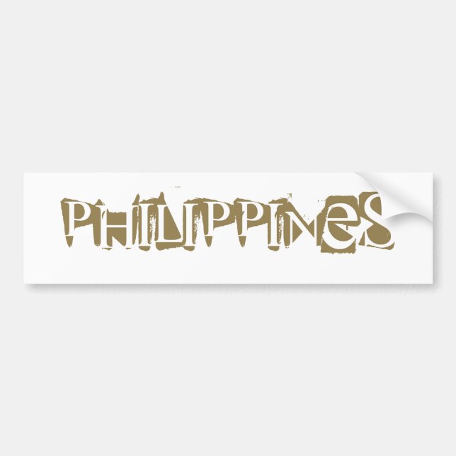 Philippines Bumper Sticker (Front)