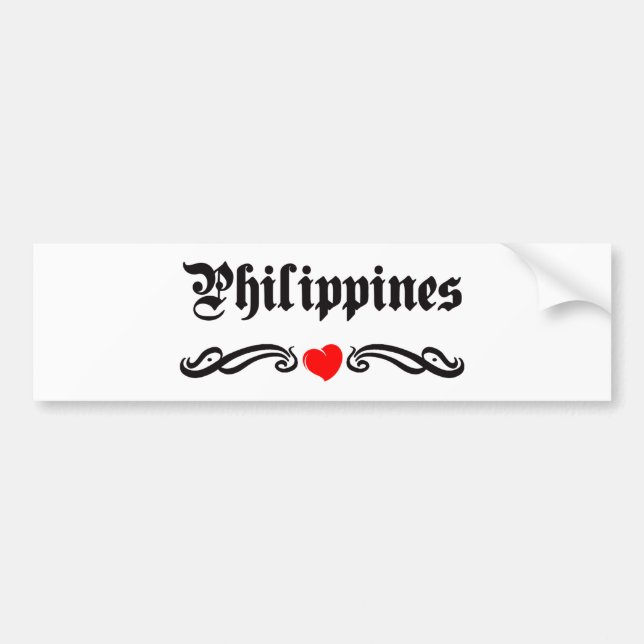 Philippines Bumper Sticker (Front)