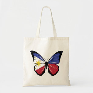 Philippines Butterfly Flag Tote Bag