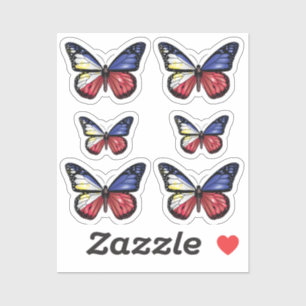 Philippines butterfly monarch flag