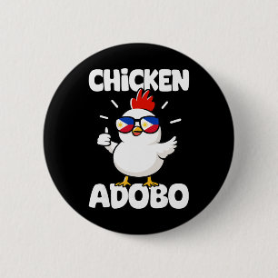 Philippines Chicken Adobo Design Filipino Pinay Fi 6 Cm Round Badge