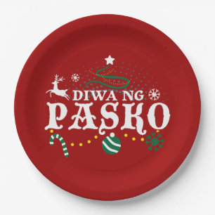 Philippines Christmas - Diwa ng Pasko Paper Plate