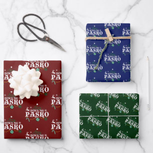 Philippines Christmas - Diwa ng Pasko Wrapping Paper Sheet