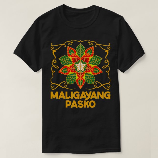 Philippines Christmas Pinoy Maligayang Pasko  T-Shirt (Design Front)