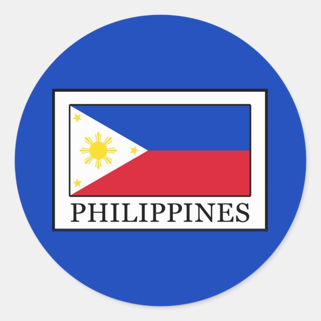 Philippines Classic Round Sticker (Front)