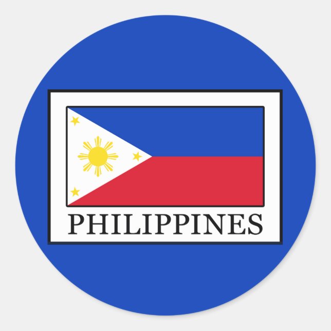 Philippines Classic Round Sticker (Front)