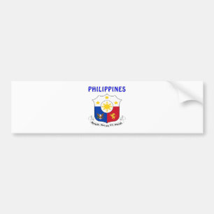 PHILIPPINES Coat Of Arms Bumper Sticker