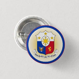 Philippines Coat of Arms Circle Shape 3 Cm Round Badge