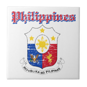 Philippines coat of arms designs tile