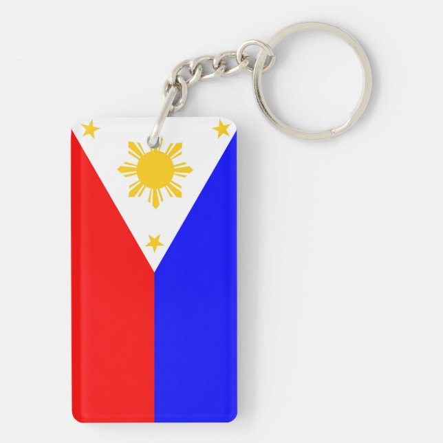 Philippines country flag nation symbol key ring (Back)