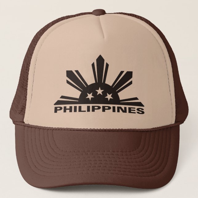 Philippines Custom Logo Trucker Hat (Front)