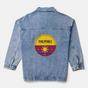 Philippines Cute Design Ideas Pattern Sunset Denim Jacket