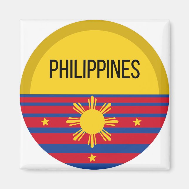 Philippines Cute Design Ideas Pattern Sunset Magnet (Front)
