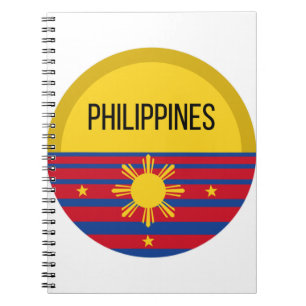 Philippines Cute Design Ideas Pattern Sunset Notebook