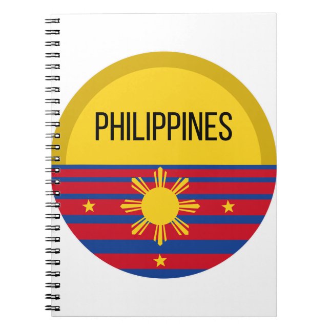 Philippines Cute Design Ideas Pattern Sunset Notebook (Front)