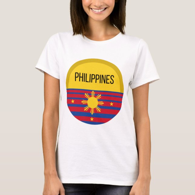 Philippines Cute Design Ideas Pattern Sunset T-Shirt (Front)