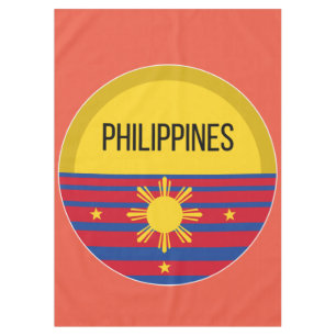 Philippines Cute Design Ideas Pattern Sunset Tablecloth