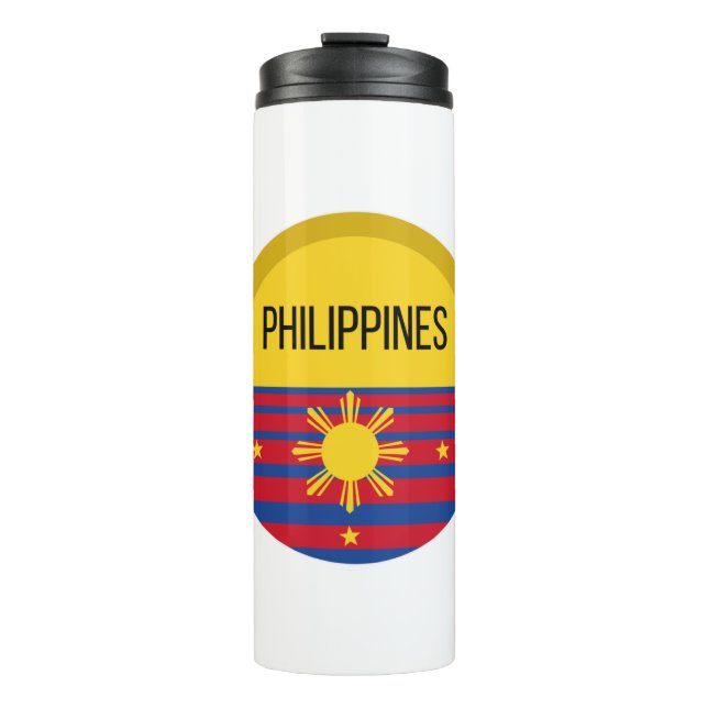 Philippines Cute Design Ideas Pattern Sunset Thermal Tumbler (Front)