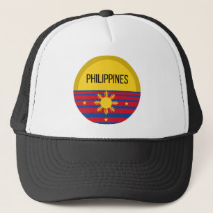 Philippines Cute Design Ideas Pattern Sunset Trucker Hat