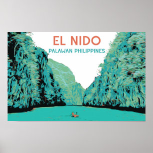 Philippines, El Nido Palawan wonder of nature Poster