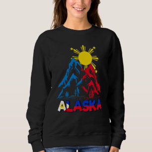 Philippines Filipino Alaska Ice Flag Mountain Alas Sweatshirt