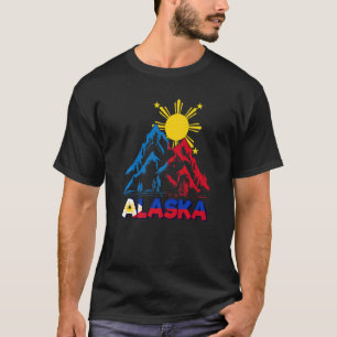 Philippines Filipino Alaska Ice Flag Mountain Alas T-Shirt