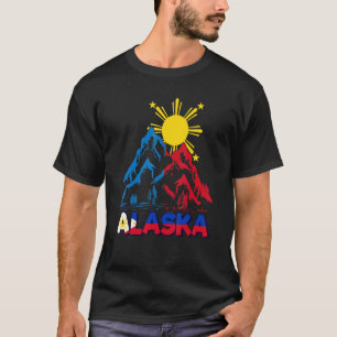 Philippines Filipino Alaska Ice Flag Mountain Alas T-Shirt