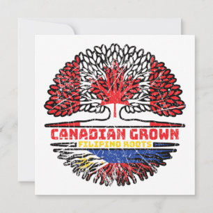 Philippines Filipino Canadian Canada Tree Roots Fl Card