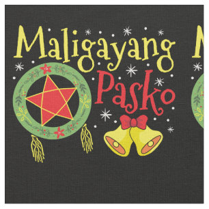 Philippines Filipino Christmas Maligayang Pasko Fabric