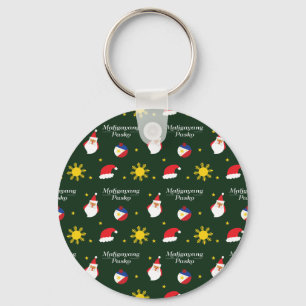 Philippines Filipino Christmas Maligayang Pasko Key Ring