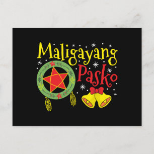 Philippines Filipino Christmas Maligayang Pasko Postcard