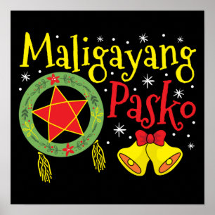 Philippines Filipino Christmas Maligayang Pasko Poster