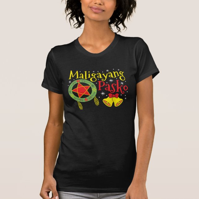 Philippines Filipino Christmas Maligayang Pasko T-Shirt (Front)