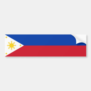Philippines/Filipino Flag Bumper Sticker