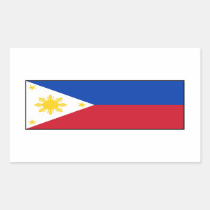 Philippines – Filipino Flag Rectangular Sticker