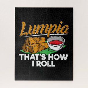 Philippines Filipino Lumpia Food Quote Jigsaw Puzzle
