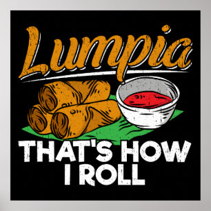 Philippines Filipino Lumpia Food Quote Poster