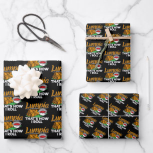 Philippines Filipino Lumpia Food Quote Wrapping Paper Sheet
