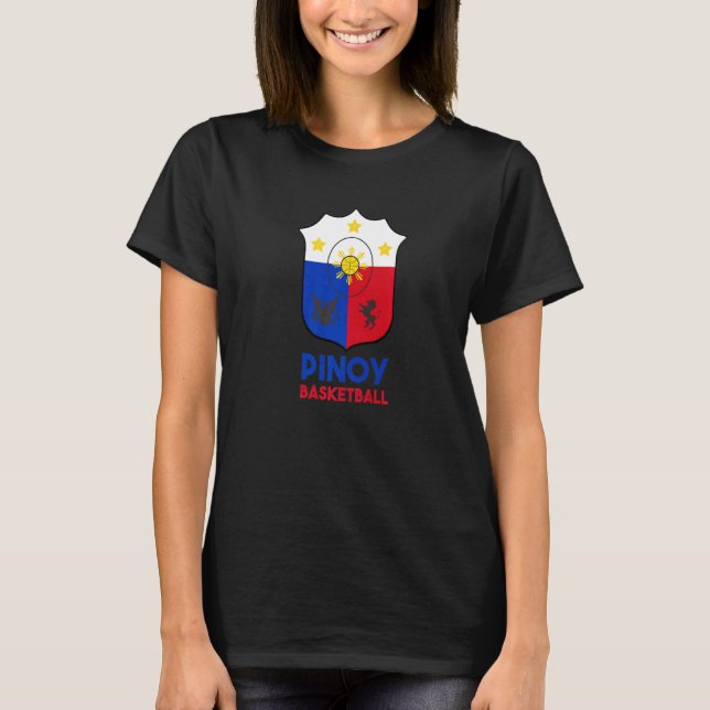 Philippines Filipino Pinoy Basketball Basket Ball  T-Shirt (Front)