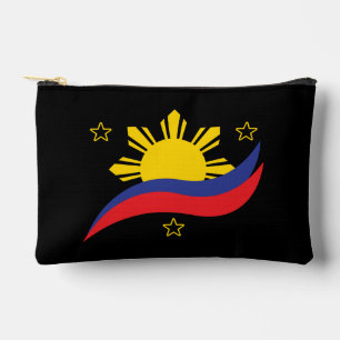Philippines Filipino Pinoy Flag Accessory Pouch