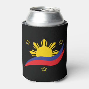 Philippines Filipino Pinoy Flag Can Cooler