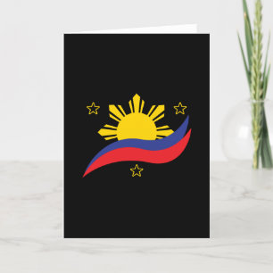 Philippines Filipino Pinoy Flag Card