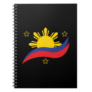 Philippines Filipino Pinoy Flag Notebook