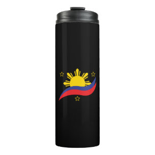 Philippines Filipino Pinoy Flag Thermal Tumbler