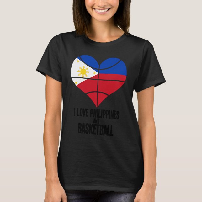 Philippines Filipino Sport Basketball Basket Ball  T-Shirt (Front)