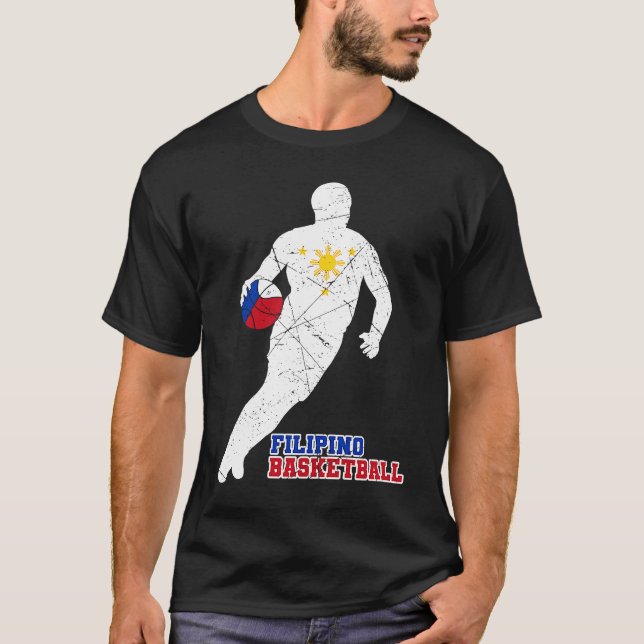 Philippines Filipino Sport Basketball Basket Ball  T-Shirt (Front)
