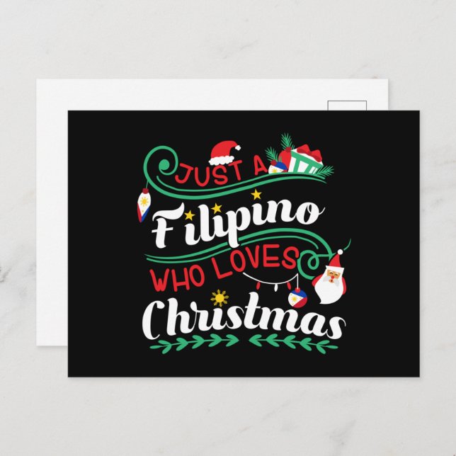 Philippines - Filipino Who Loves Christmas Postcard (Front/Back)