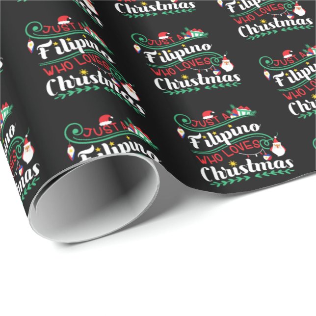 Philippines - Filipino Who Loves Christmas Wrapping Paper (Roll Corner)