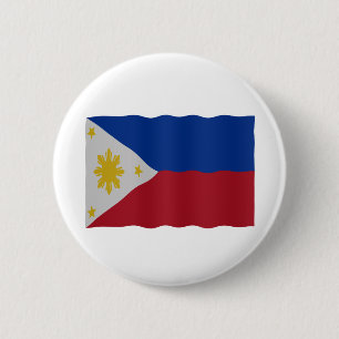 Philippines flag 6 cm round badge
